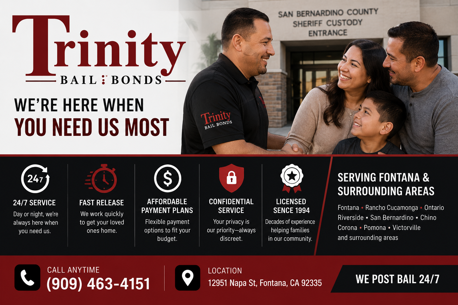 trinity bail bonds - bail families out